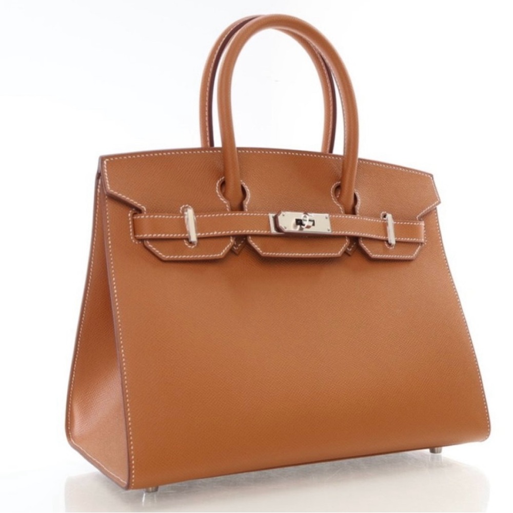 Hermes Birkin 30 gold palladium Sellier Epsom authentic